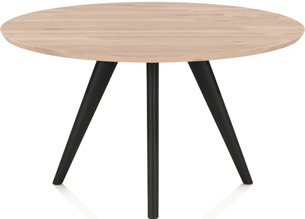 Arvada eettafel 125 cm rond - rough off black
