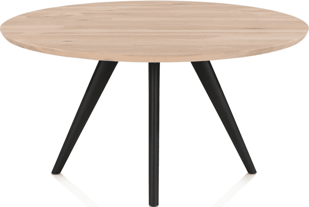 Arvada eettafel 140 cm rond - rough off black