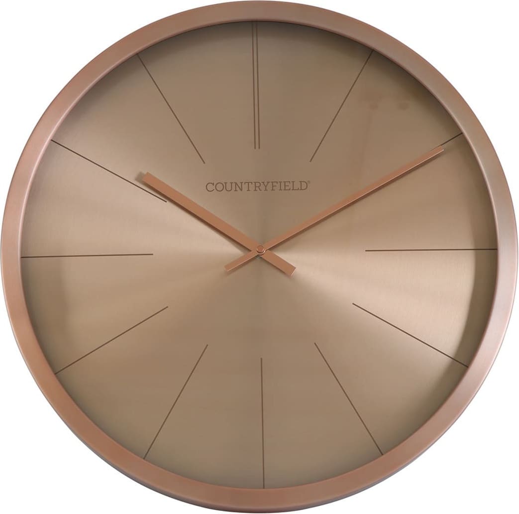 Feelings Wonen meubelen Copper wandklok rose goud Roze|Goud Klok