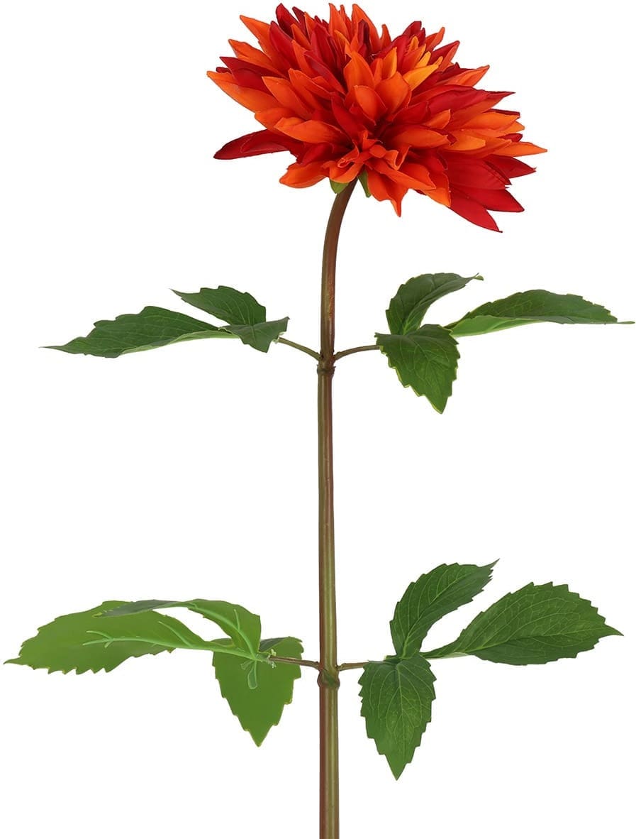 Feelings Wonen meubelen Dahlia kunstbloem oranje Oranje Kunstbloem