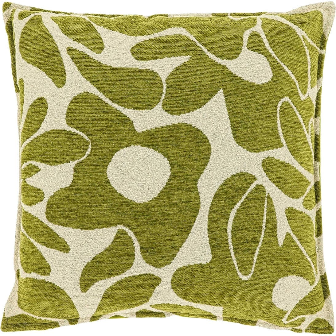 Feelings Wonen meubelen Lies sierkussen moss green 45x45 Groen Sierkussen