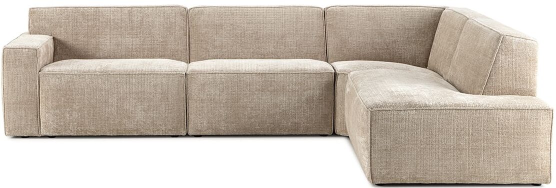 Feelings Wonen meubelen Lucera 3-zitsbank + hoek + eiland Naturel|Taupe|Bruin|Beige Hoekbank