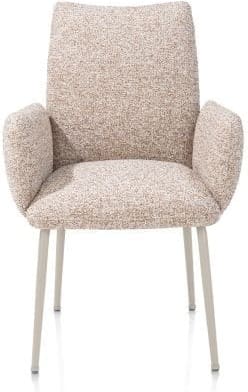 Henders & Hazel Bovina armstoel - stof luton + nosag - frame crème - koper Koper Armstoel