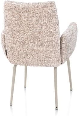 Henders & Hazel Bovina armstoel - stof luton + nosag - frame crème - koper Koper Armstoel