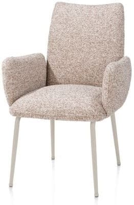 Henders & Hazel Bovina armstoel - stof luton + nosag - frame crème - koper Koper Armstoel