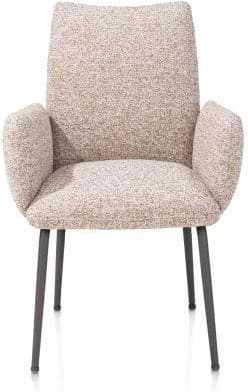 Henders & Hazel Bovina armstoel - stof luton + nosag - frame grafiet - koper Koper Armstoel