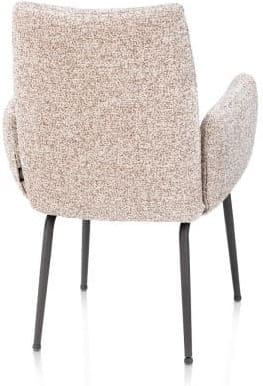 Henders & Hazel Bovina armstoel - stof luton + nosag - frame grafiet - koper Koper Armstoel