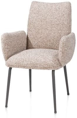 Henders & Hazel Bovina armstoel - stof luton + nosag - frame grafiet - koper Koper Armstoel