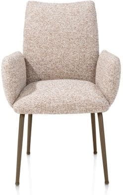 Henders & Hazel Bovina armstoel - stof luton + nosag - frame steelbrown - koper Koper Armstoel