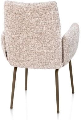 Henders & Hazel Bovina armstoel - stof luton + nosag - frame steelbrown - koper Koper Armstoel