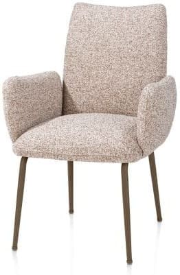 Henders & Hazel Bovina armstoel - stof luton + nosag - frame steelbrown - koper Koper Armstoel