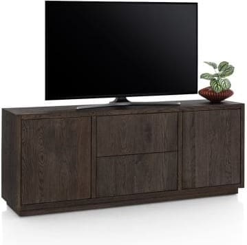 Henders & Hazel Gijon tv-dressoir 180 cm - 2-deuren + 2-laden met plint Bruin Dressoir