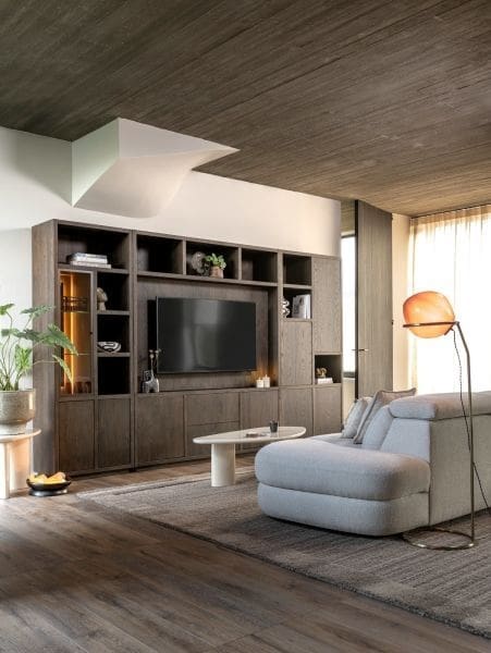 Henders & Hazel Gijon tv-dressoir 180 cm - 2-deuren + 2-laden met plint Bruin Dressoir