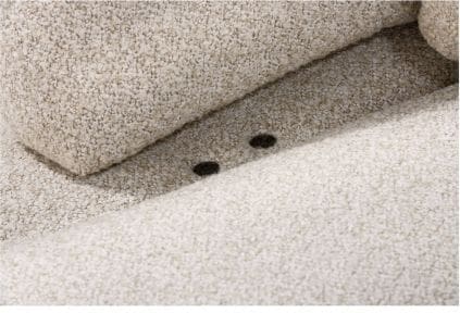 Henders & Hazel Hollywood homecinema draaifauteuil stof cloudy,met relaxsysteem verstelbare rug - beige Beige Fauteuil