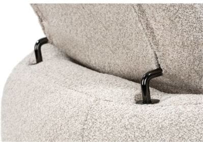 Henders & Hazel Hollywood homecinema draaifauteuil stof cloudy,met relaxsysteem verstelbare rug - beige Beige Fauteuil
