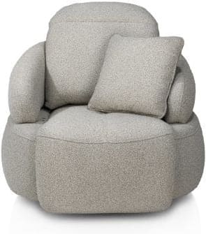Henders & Hazel Hollywood homecinema draaifauteuil stof cloudy,met relaxsysteem verstelbare rug incl. accu - olijf Groen Fauteuil