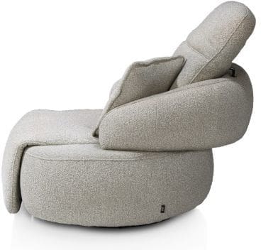 Henders & Hazel Hollywood homecinema draaifauteuil stof cloudy,met relaxsysteem verstelbare rug - olijf Groen Fauteuil