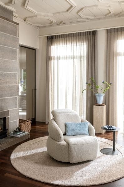 Henders & Hazel Hollywood homecinema draaifauteuil stof cloudy,met relaxsysteem verstelbare rug - olijf Groen Fauteuil