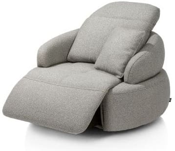 Henders & Hazel Hollywood homecinema draaifauteuil xl stof cloudy,met relaxsysteem verstelbare rug Groen Fauteuil