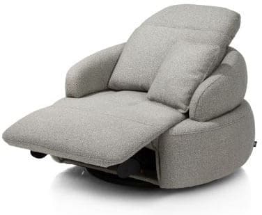 Henders & Hazel Hollywood homecinema draaifauteuil xl stof cloudy,met relaxsysteem verstelbare rug Groen Fauteuil