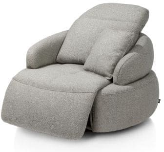 Henders & Hazel Hollywood homecinema draaifauteuil xl stof cloudy,met relaxsysteem verstelbare rug incl. acc Groen Fauteuil