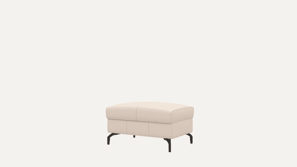 Henders & Hazel Tycan poef/hocker big - 80 x 60 cm. + box - nubucco Antraciet|Grijs Bank
