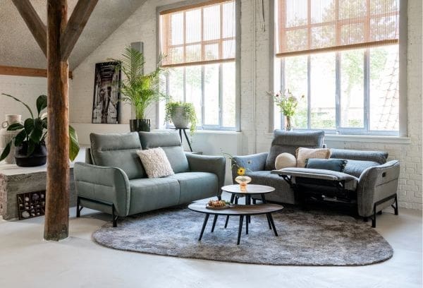 Henders & Hazel Valletta 2-zitsbank wave Groen Bank