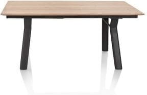 Henders & Hazel Zamora uitschuiftafel 180 (+ 60 cm) x 100 cm - metalen poot Naturel|Bruin Eettafel