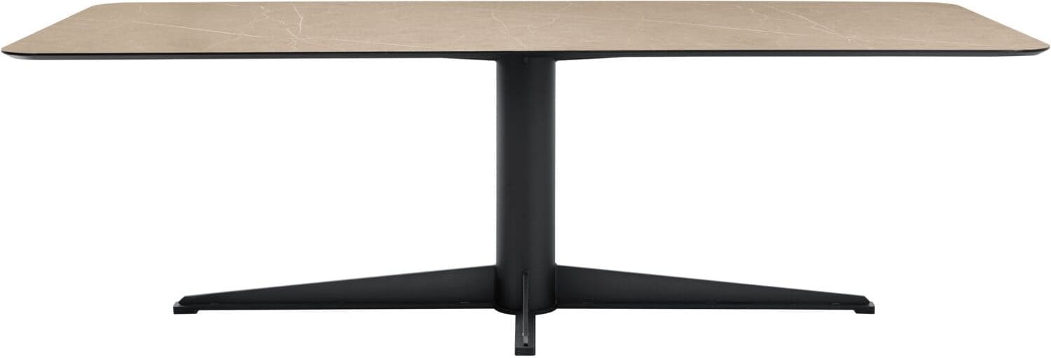 INHOUSE Eettafel Canarias rechthoekig marmerlook grijs 240x100cm Grijs Eettafel