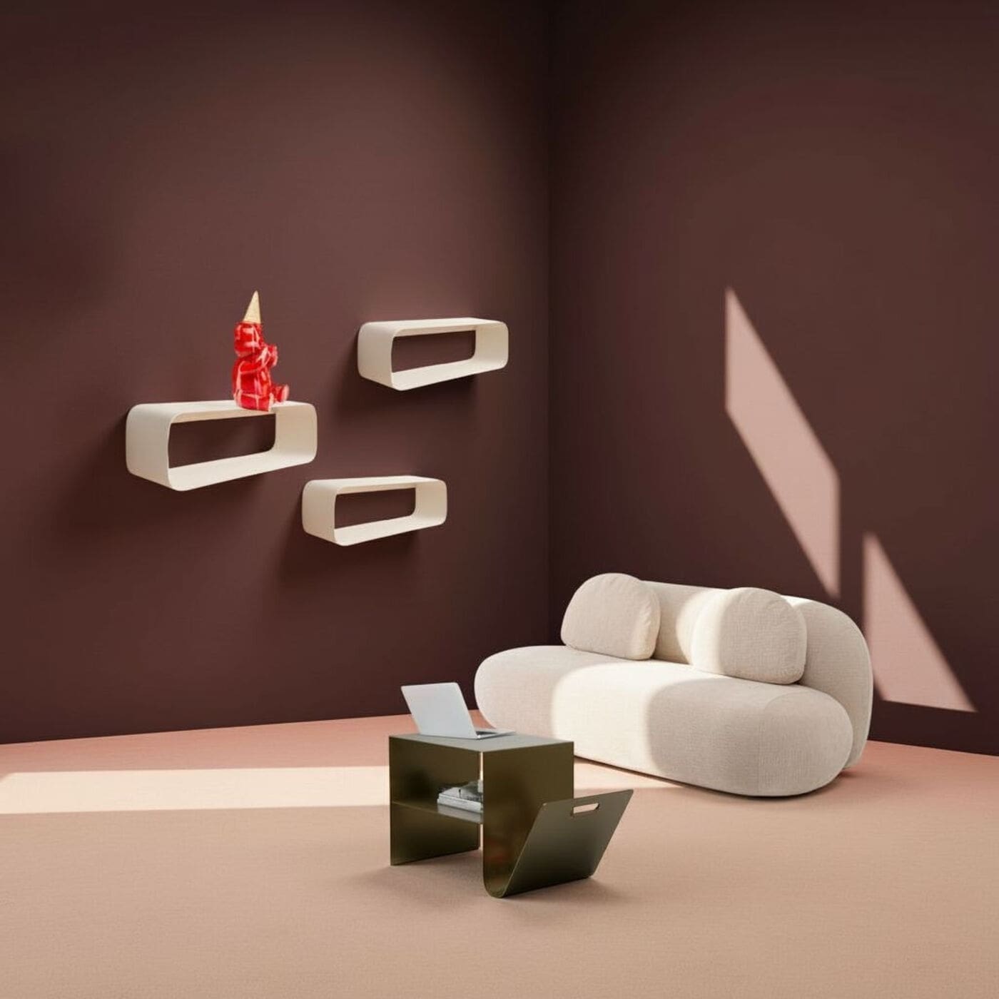 Bijzettafel Lounge News Bronze Kare Design Bijzettafel 71703