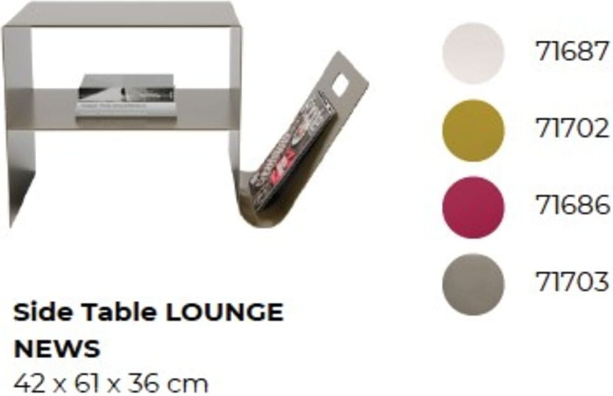 Bijzettafel Lounge News Cream Kare Design Bijzettafel 71687