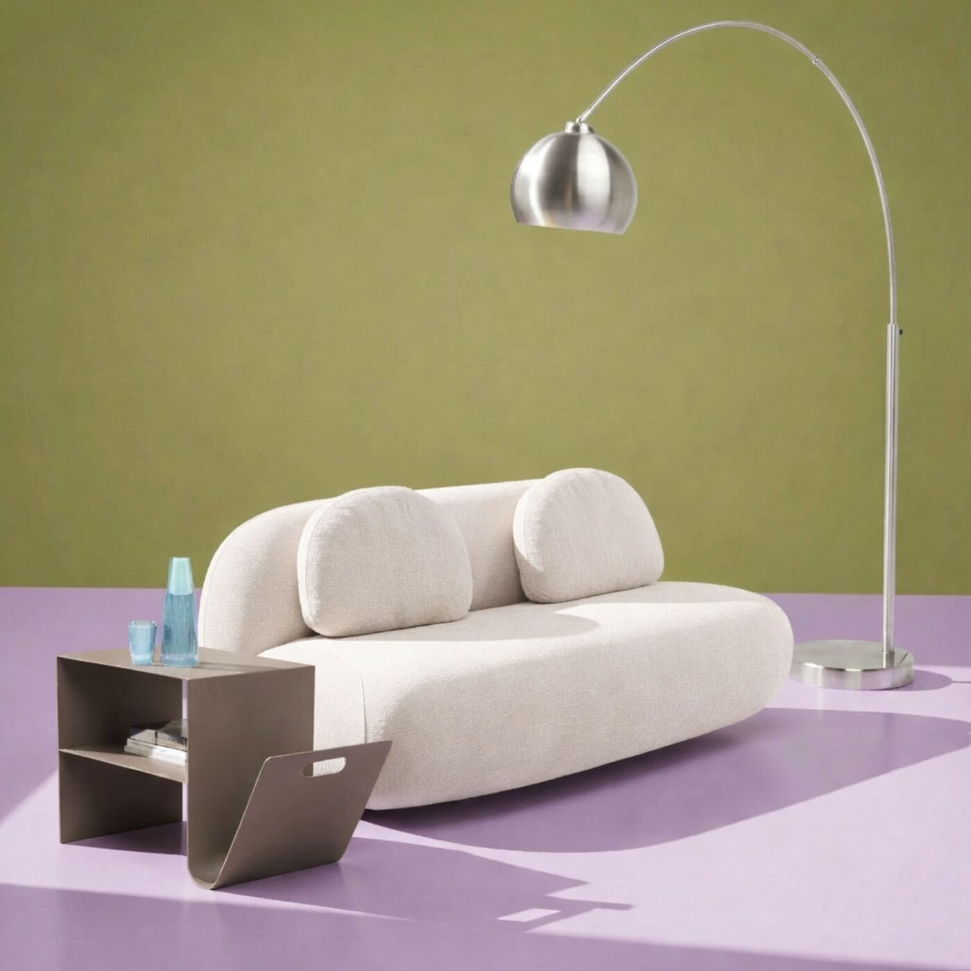 Bijzettafel Lounge News Taupe Kare Design Bijzettafel 71702