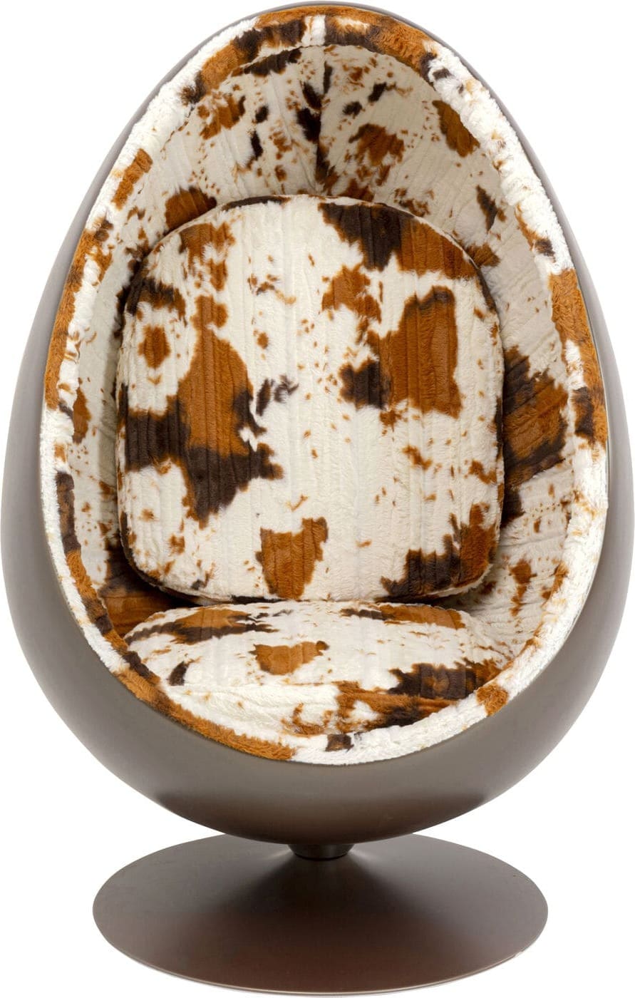 Draaistoel Met Arm Eye Bal Cow Kare Design Fauteuil 71562