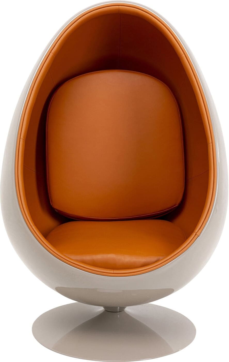 Draaistoel Met Arm Eye Bal Orange Kare Design Fauteuil 71565