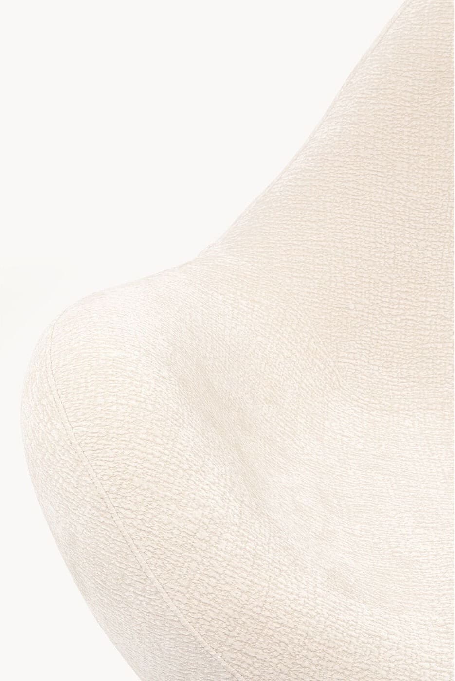 Fauteuil Glow Wave Medium Cream 116cm Kare Design Fauteuil 71481
