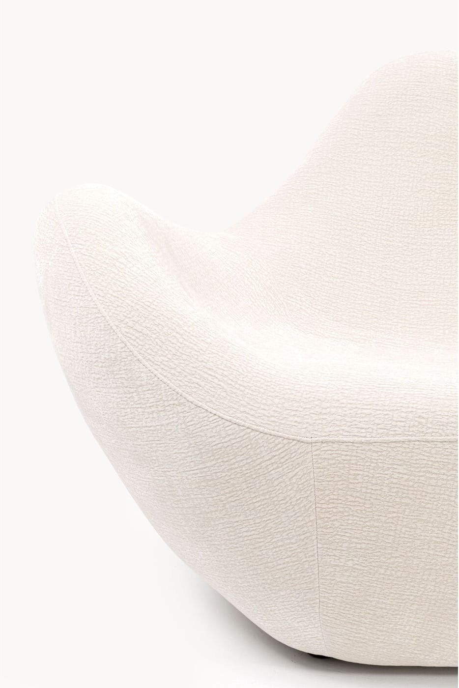Fauteuil Glow Wave Medium Cream 116cm Kare Design Fauteuil 71481