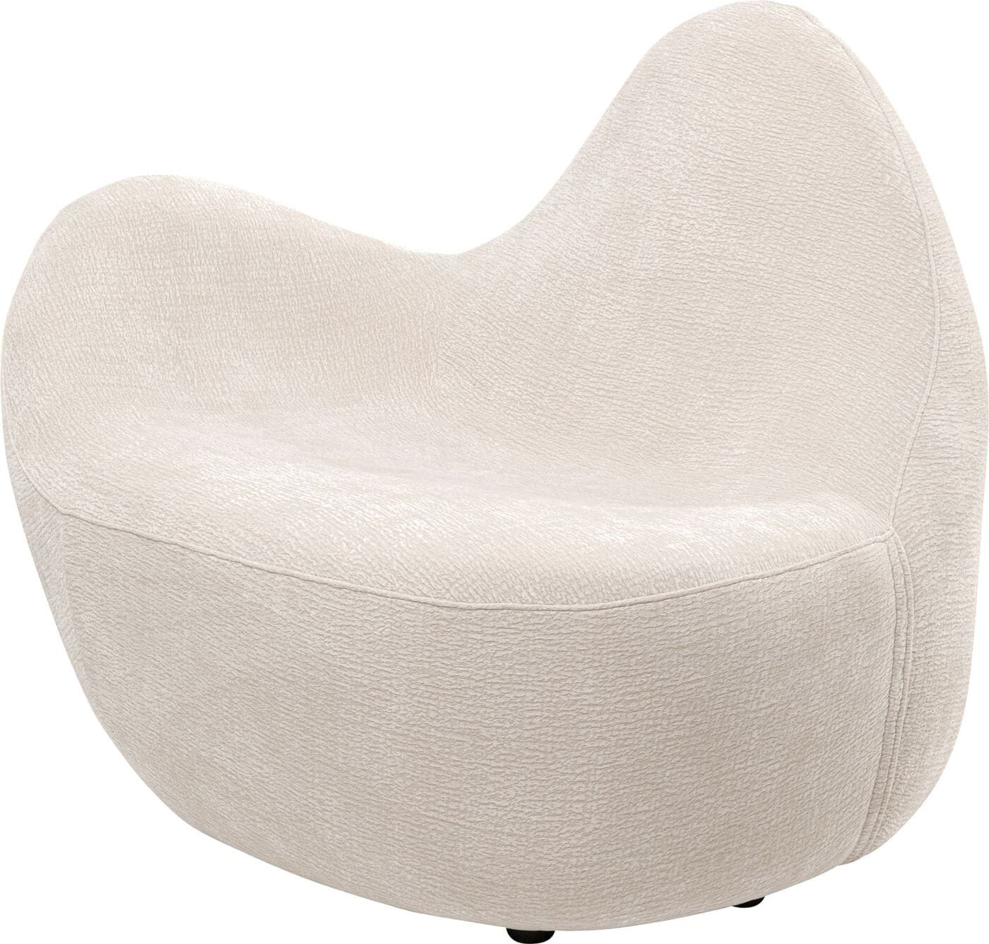 Fauteuil Glow Wave Medium Cream 116cm Kare Design Fauteuil 71481