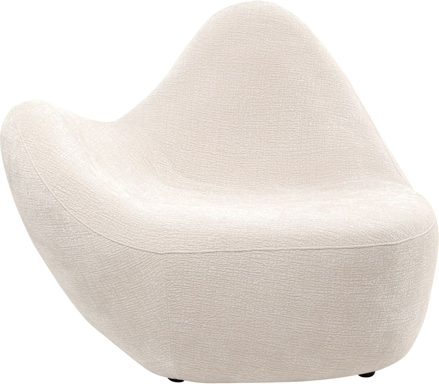 Fauteuil Glow Wave Medium Cream 116cm Kare Design Fauteuil 71481