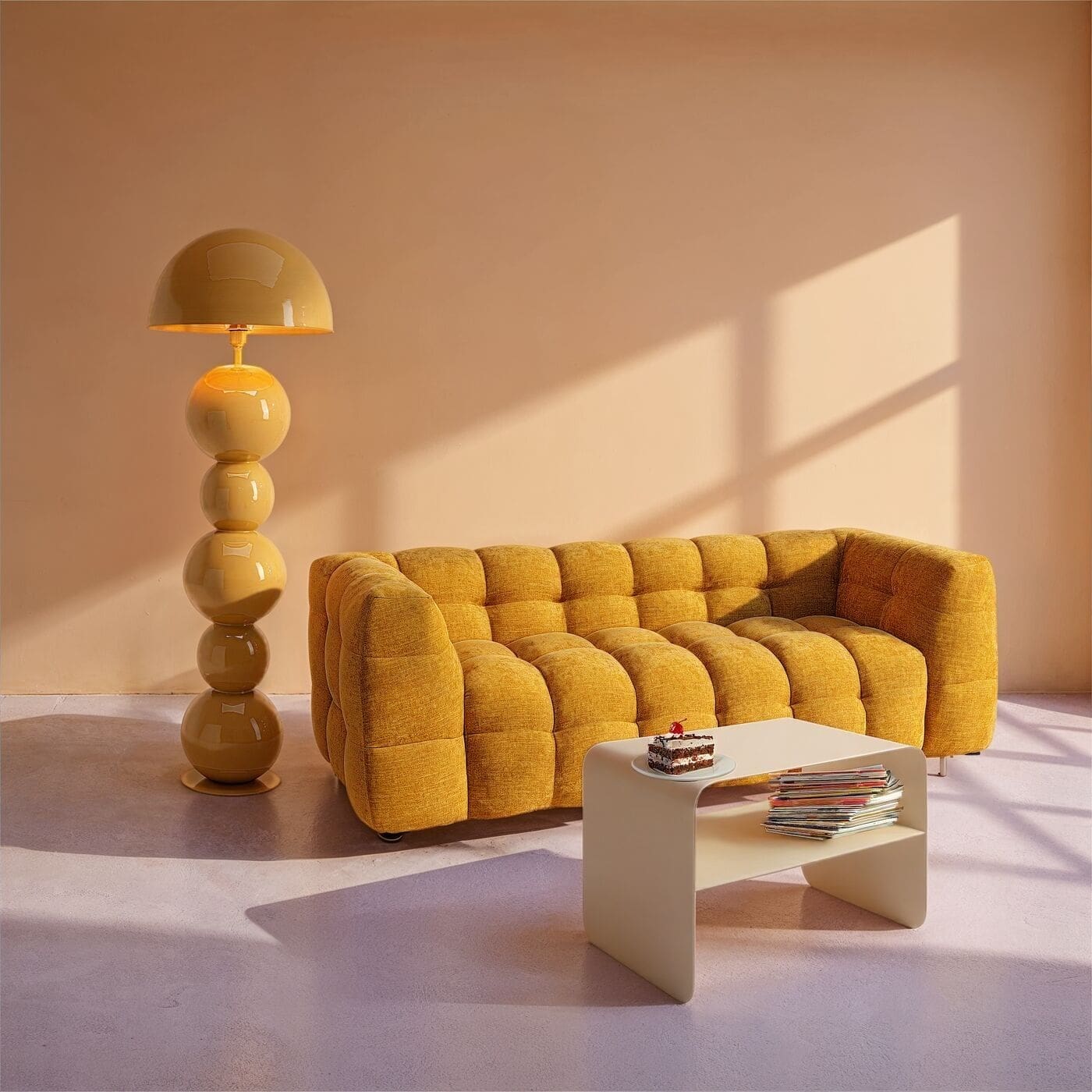 Salontafel Lounge S Cream Kare Design Salontafel 71718