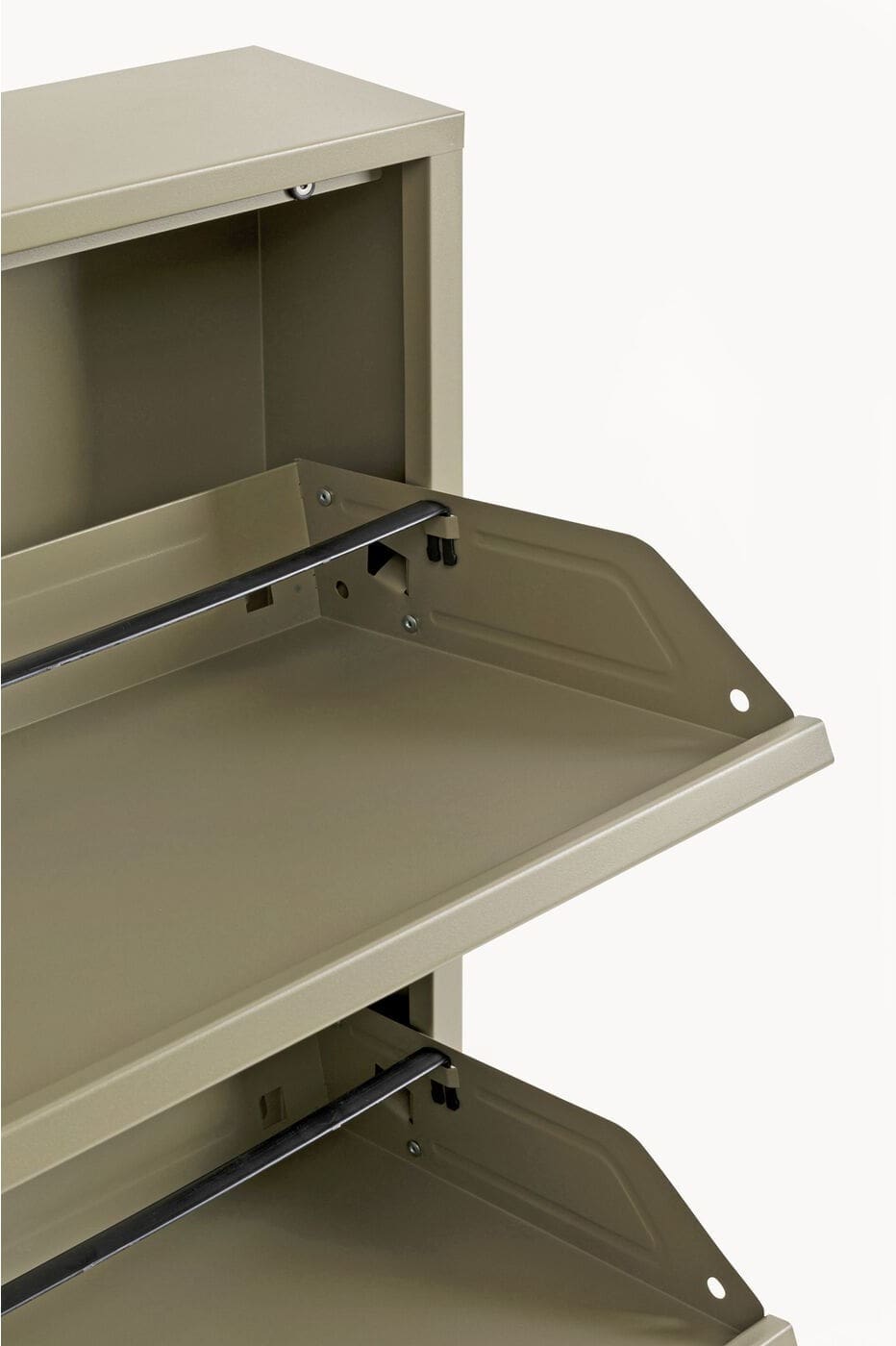 Schoenenkast Paolo 3 Khaki (MO) Kare Design Schoenenkast 71552