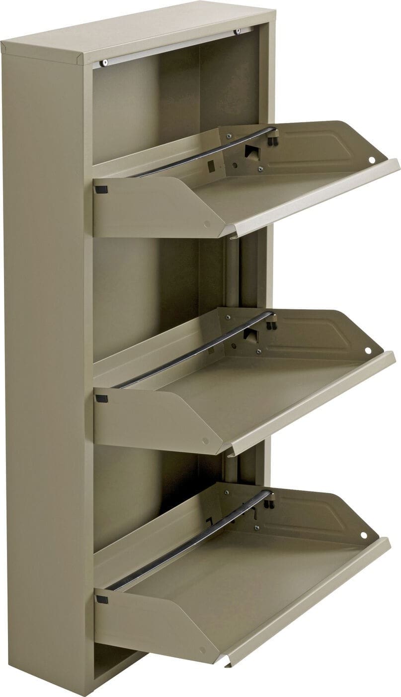 Schoenenkast Paolo 3 Khaki (MO) Kare Design Schoenenkast 71552