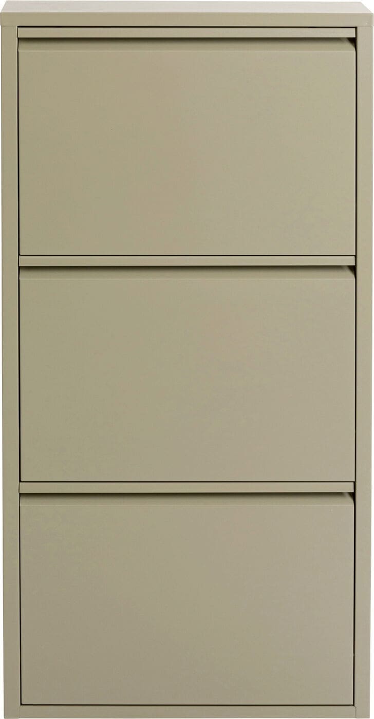 Schoenenkast Paolo 3 Khaki (MO) Kare Design Schoenenkast 71552