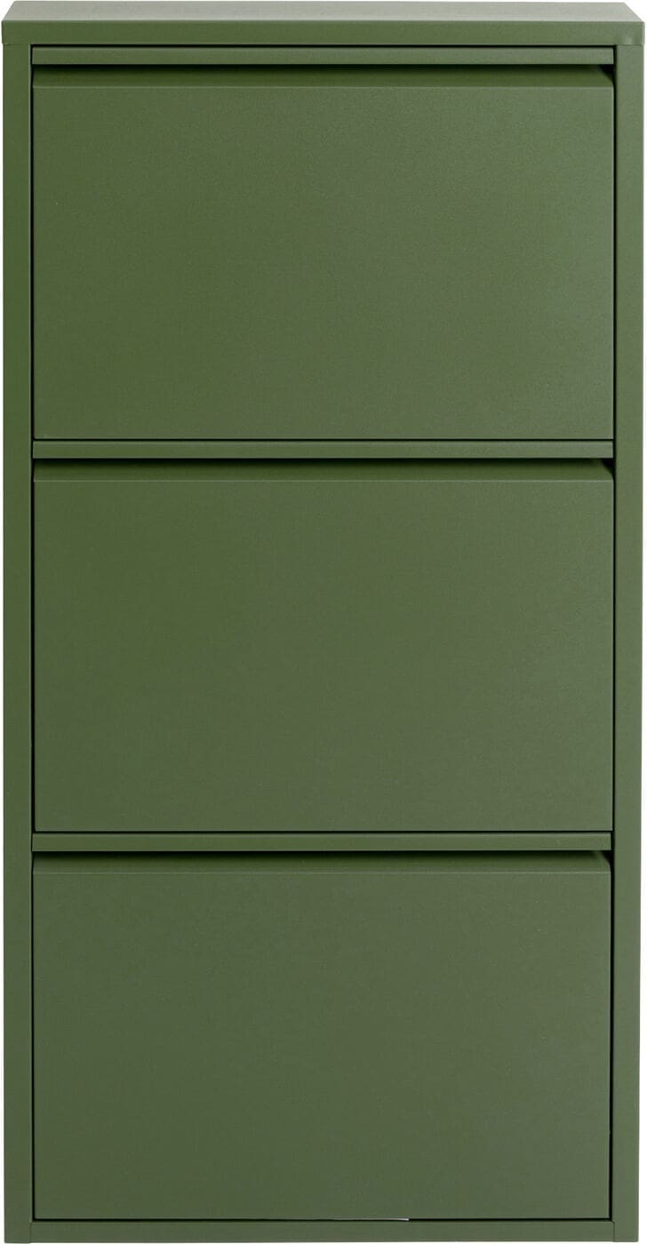 Schoenenkast Paolo 3 Olive (MO) Kare Design Schoenenkast 71543