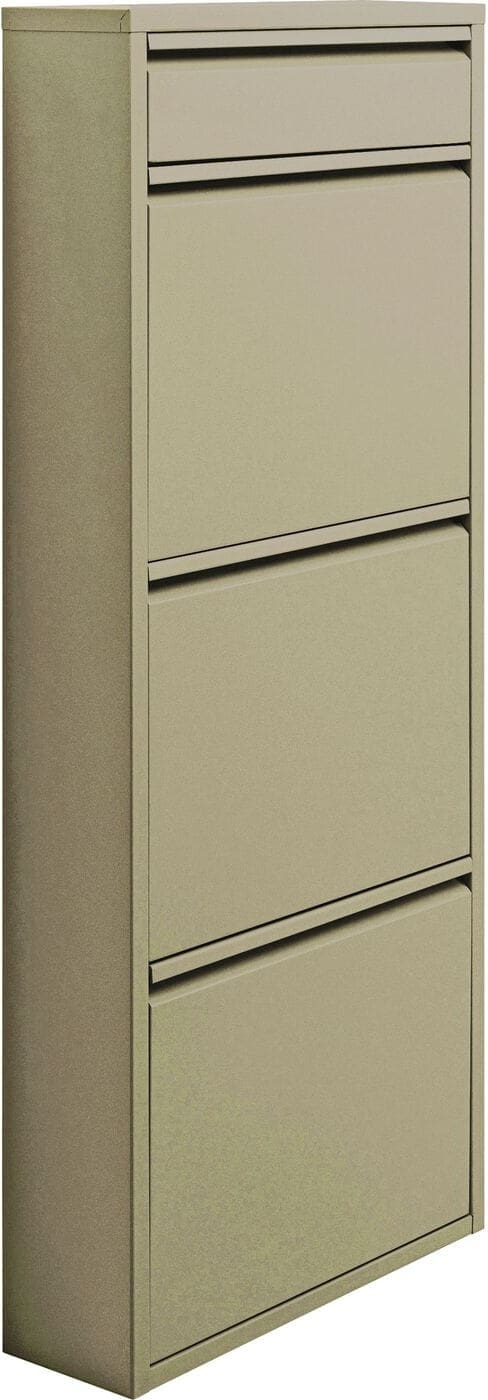 Schoenenkast Paolo 3 Plus 1 Khaki (MO) Kare Design Schoenenkast 71554