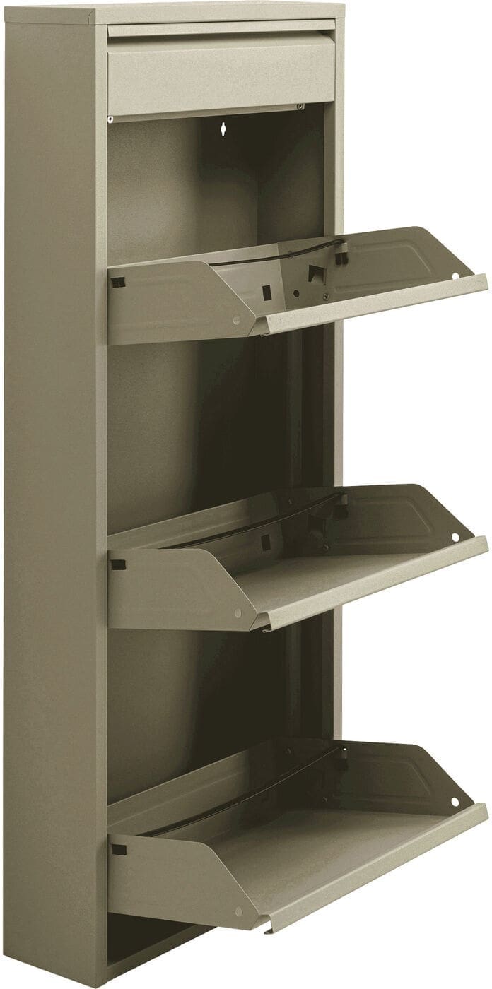 Schoenenkast Paolo 3 Plus 1 Khaki (MO) Kare Design Schoenenkast 71554