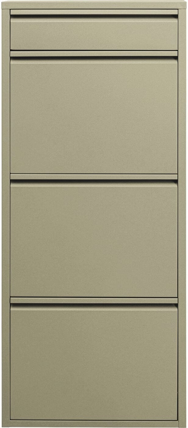 Schoenenkast Paolo 3 Plus 1 Khaki (MO) Kare Design Schoenenkast 71554