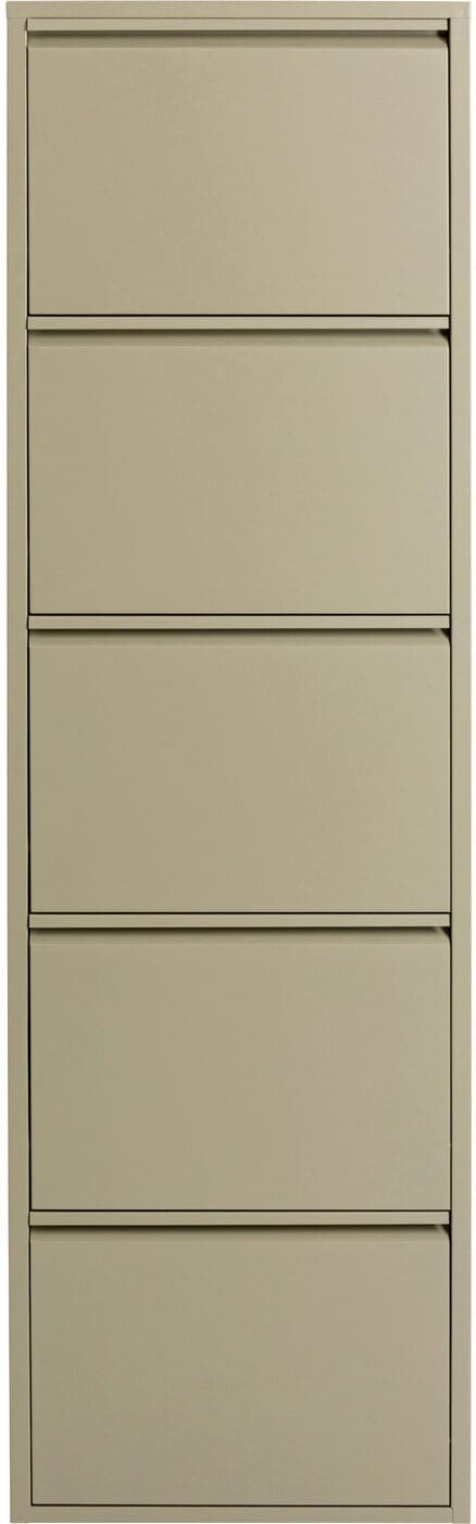 Schoenenkast Paolo 5 Khaki (MO) Kare Design Schoenenkast 71553