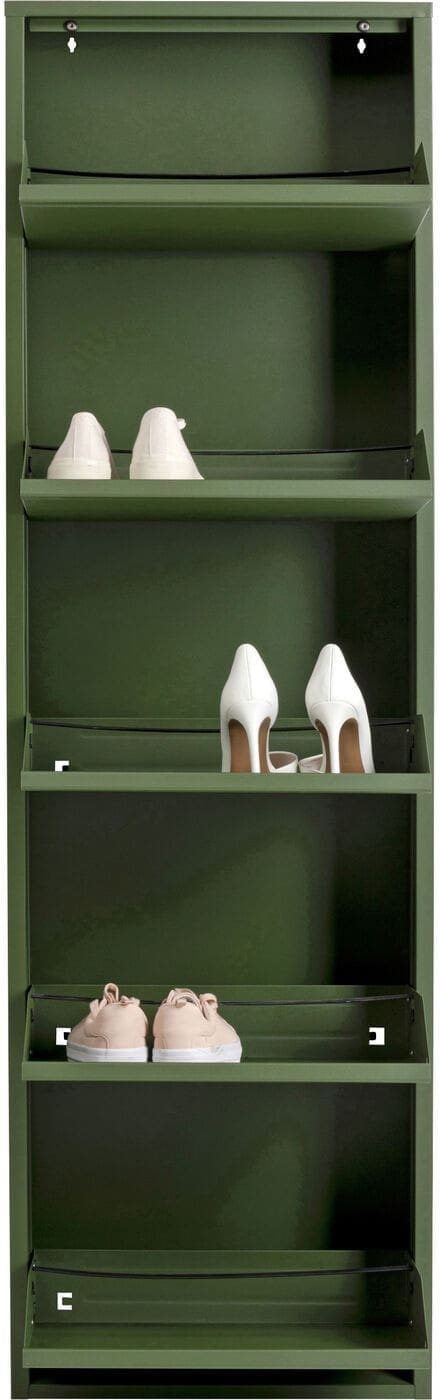 Schoenenkast Paolo 5 Olive (MO) Kare Design Schoenenkast 71544