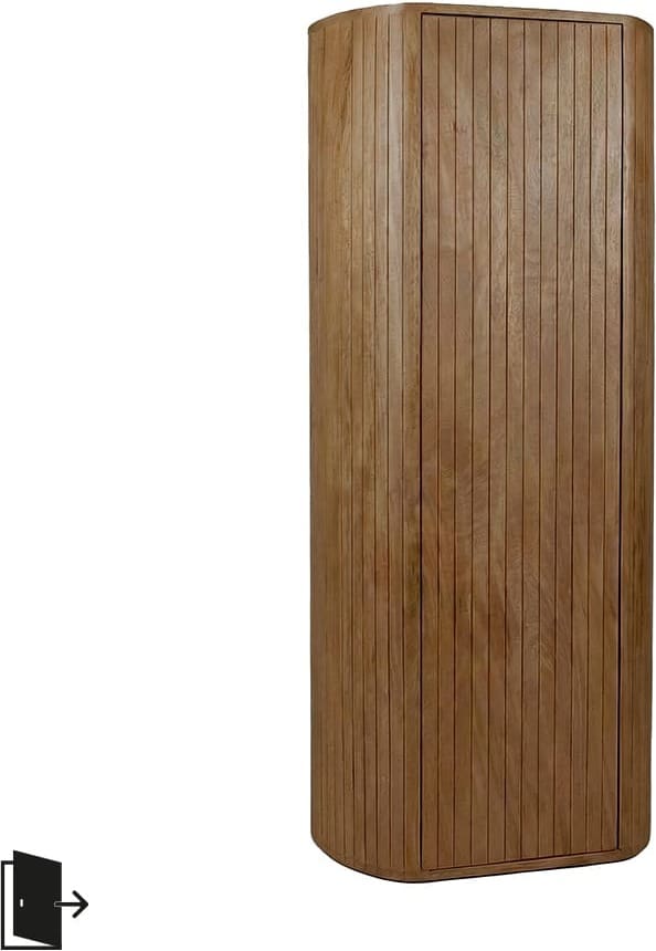 LABEL51 Bergkast Miya - Natural - Mangohout - 160 cm - Rechts Bergkast