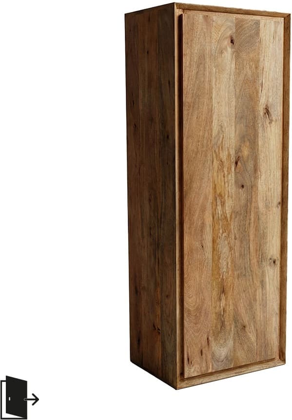 LABEL51 Bergkast Nori - Natural - Mangohout - 140 cm - Rechts Bergkast